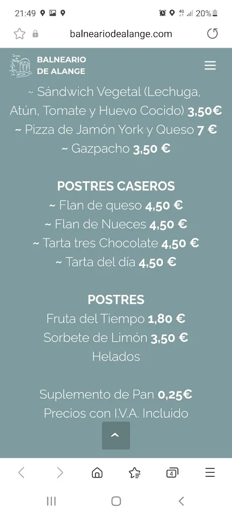 Menu_Bar del Parque_Alange_image_4