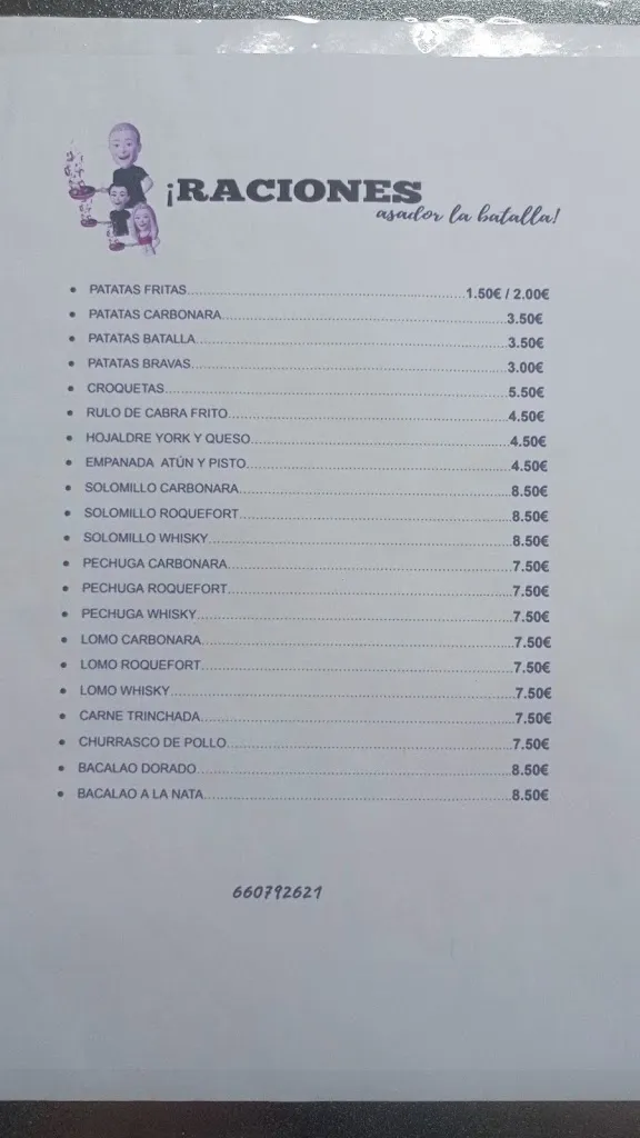 Menu_Asador la batalla_Albuera La_image_2