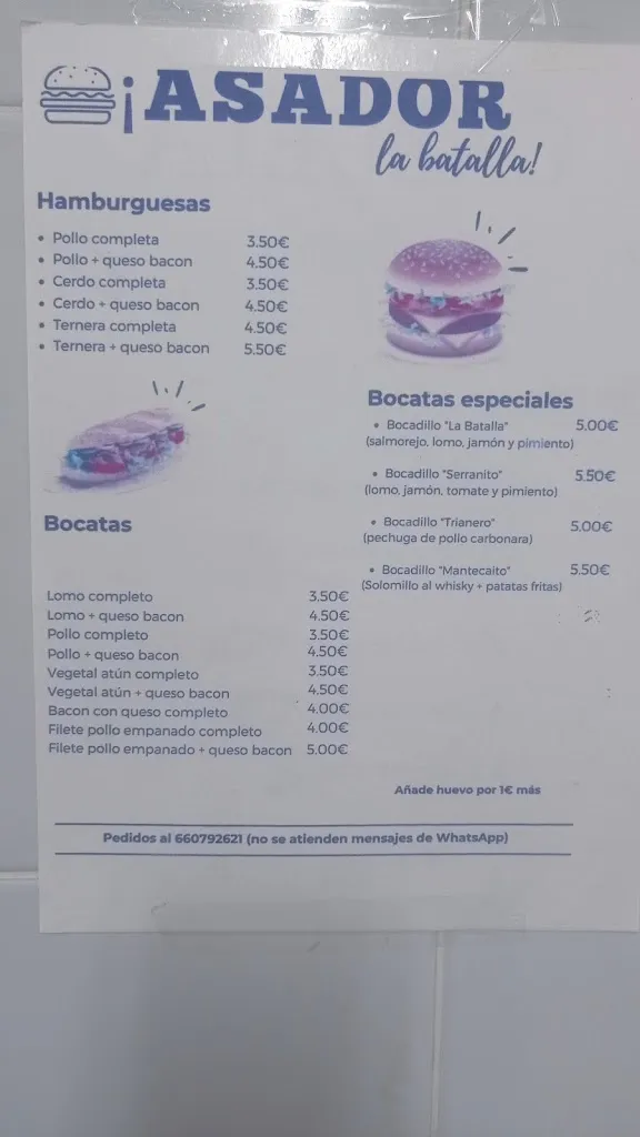 Menu_Asador la batalla_Albuera La_image_3