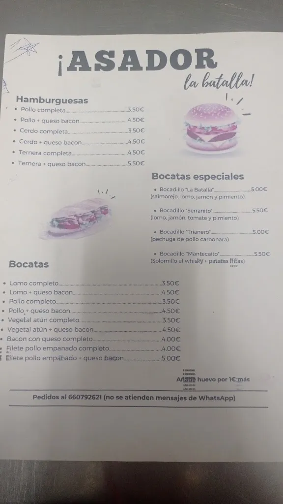 Menu_Asador la batalla_Albuera La_image_4