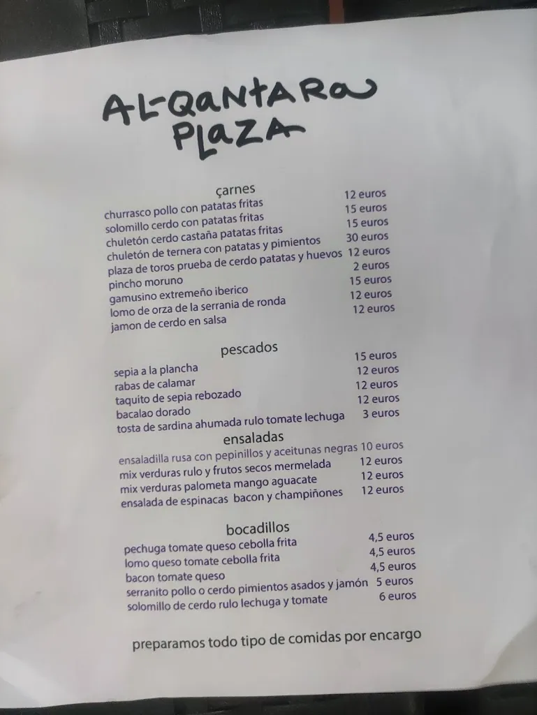 Menu_Alqantara plaza bar_Aljucén_immagine_1