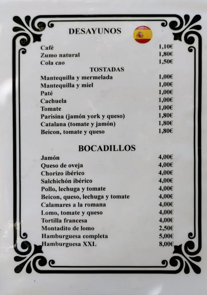 Menu_Cafe - Bar EL PARQUE_Aljucén_image_3