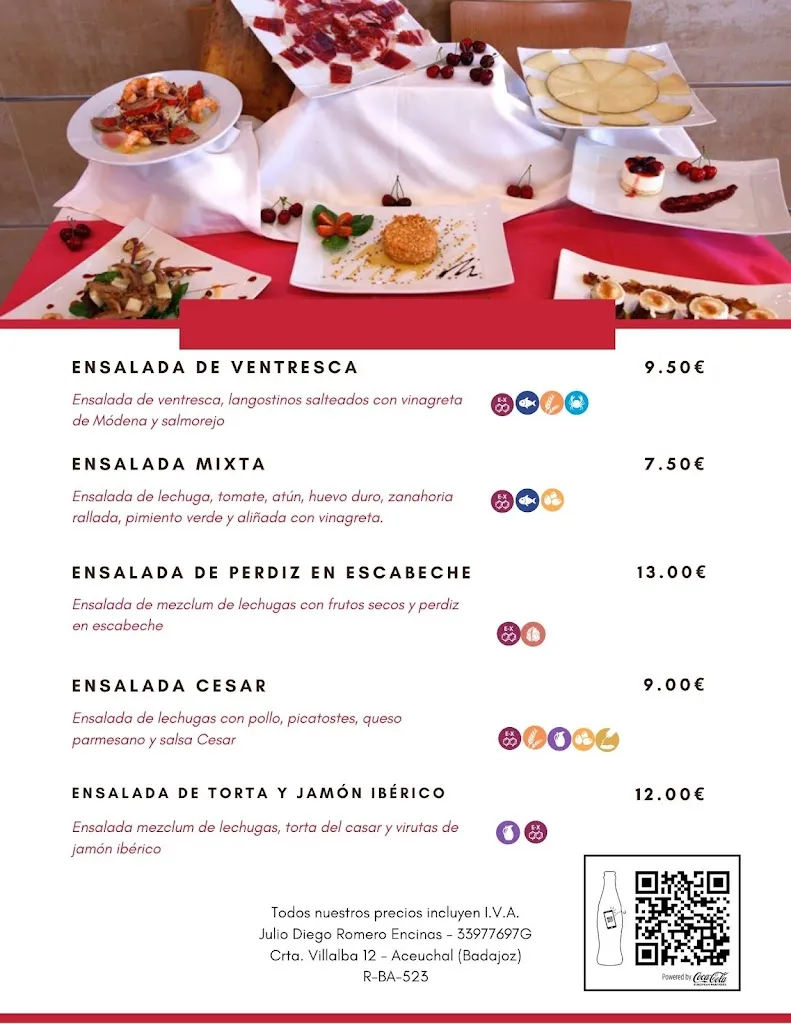 Menu_Cafetería Restaurante Romero _Aceuchal_image_4