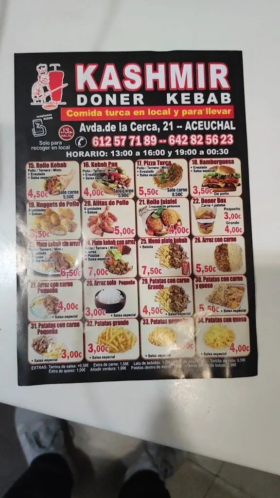 KASHMIR DONER KEBAB restaurant in Aceuchal