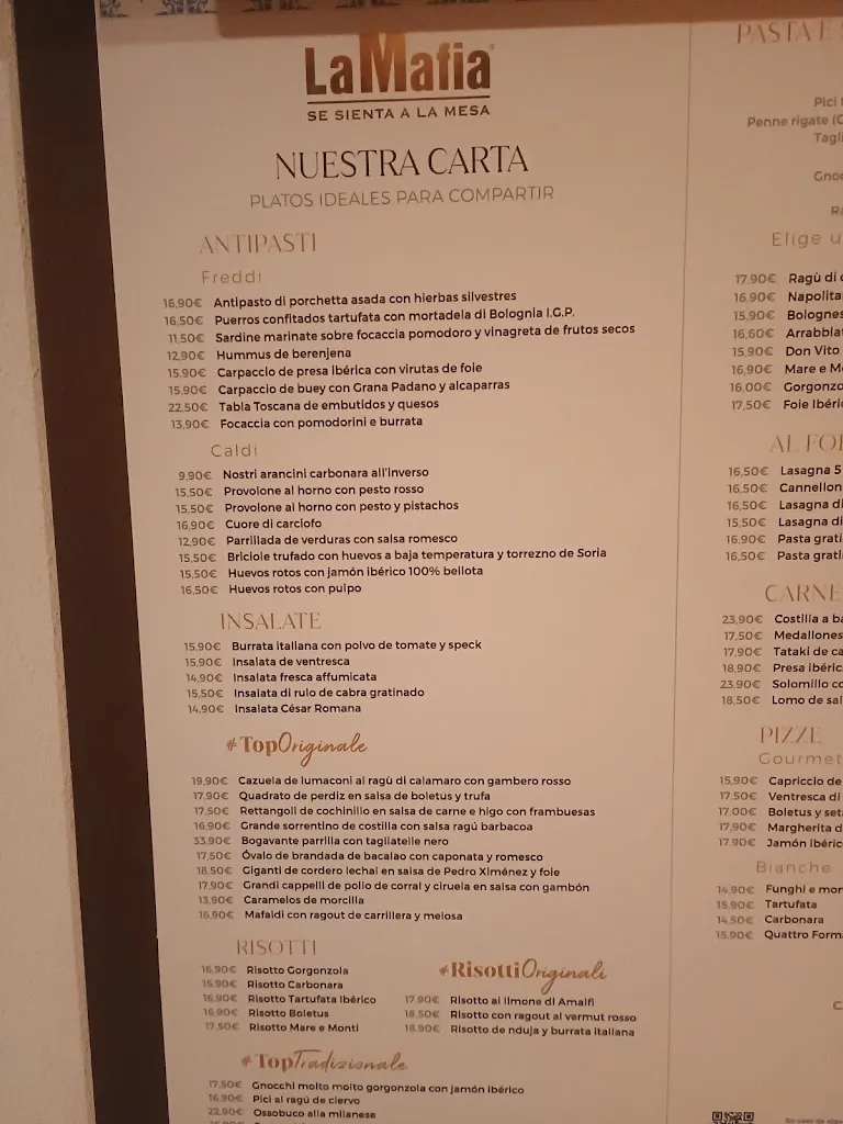 Menu_La Mafia se Sienta a la Mesa_Almendralejo_image_1