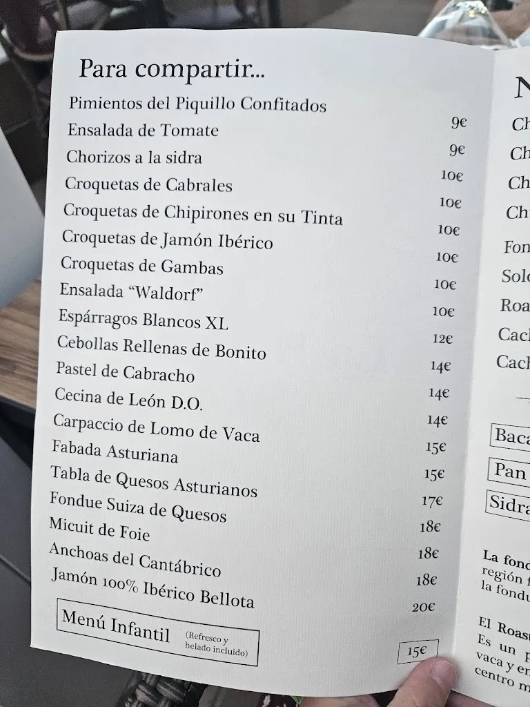 Menu_La Bacana Asador & Fondue_Badajoz_image_3