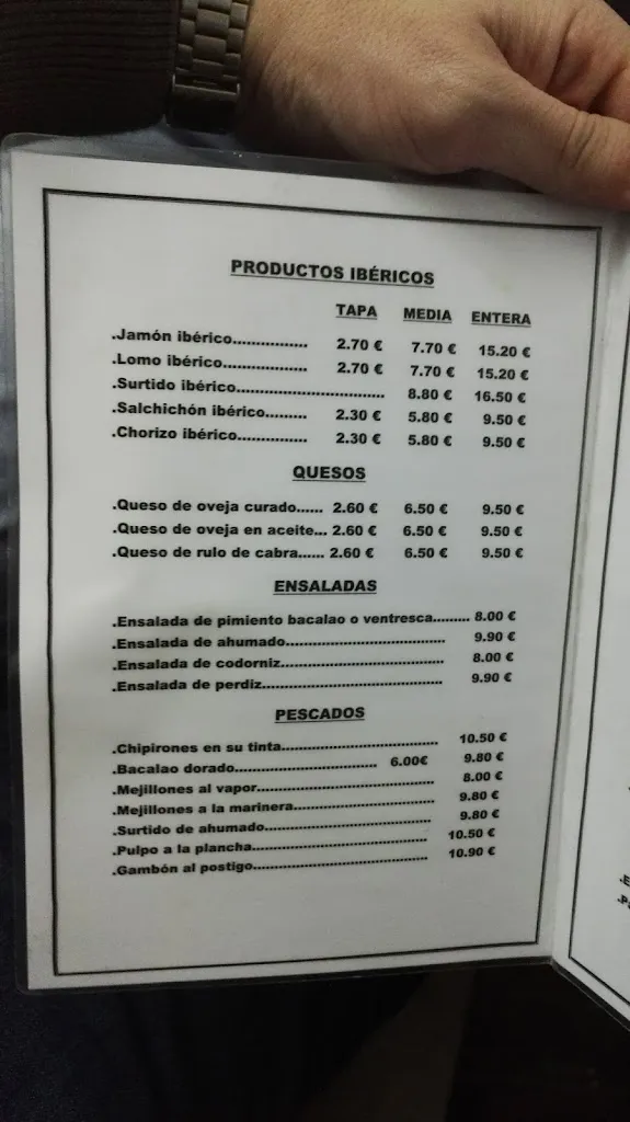 Menu_Bar Tapería Ajonegro_Badajoz_image_4