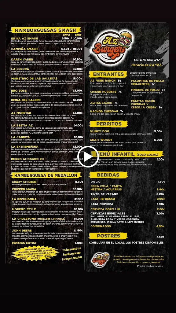 Menu_AZ Burger_Azuaga_image_1