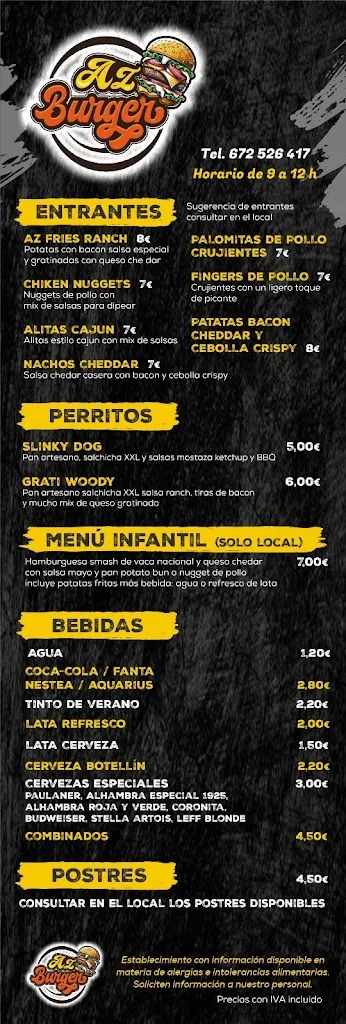 Menu_AZ Burger_Azuaga_image_3