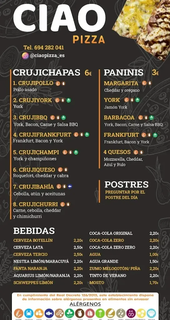 Menu_Ciao Pizza_Azuaga_immagine_1