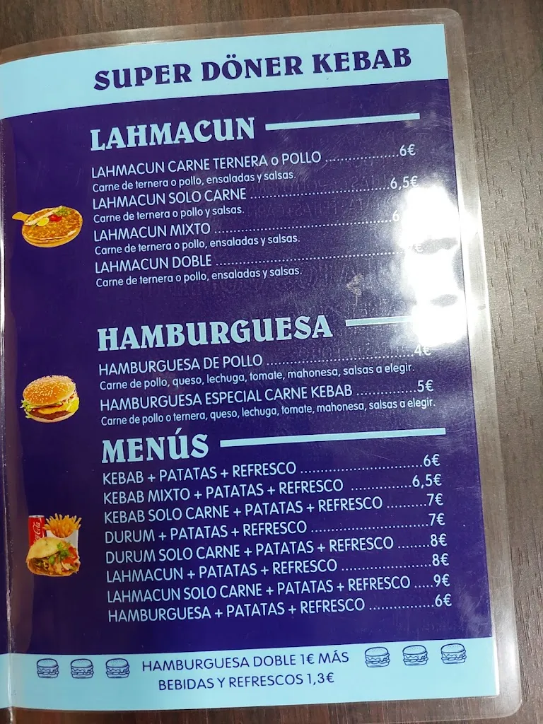 Menu_Restaurante SUPER DONER KEBAB_Azuaga_image_1