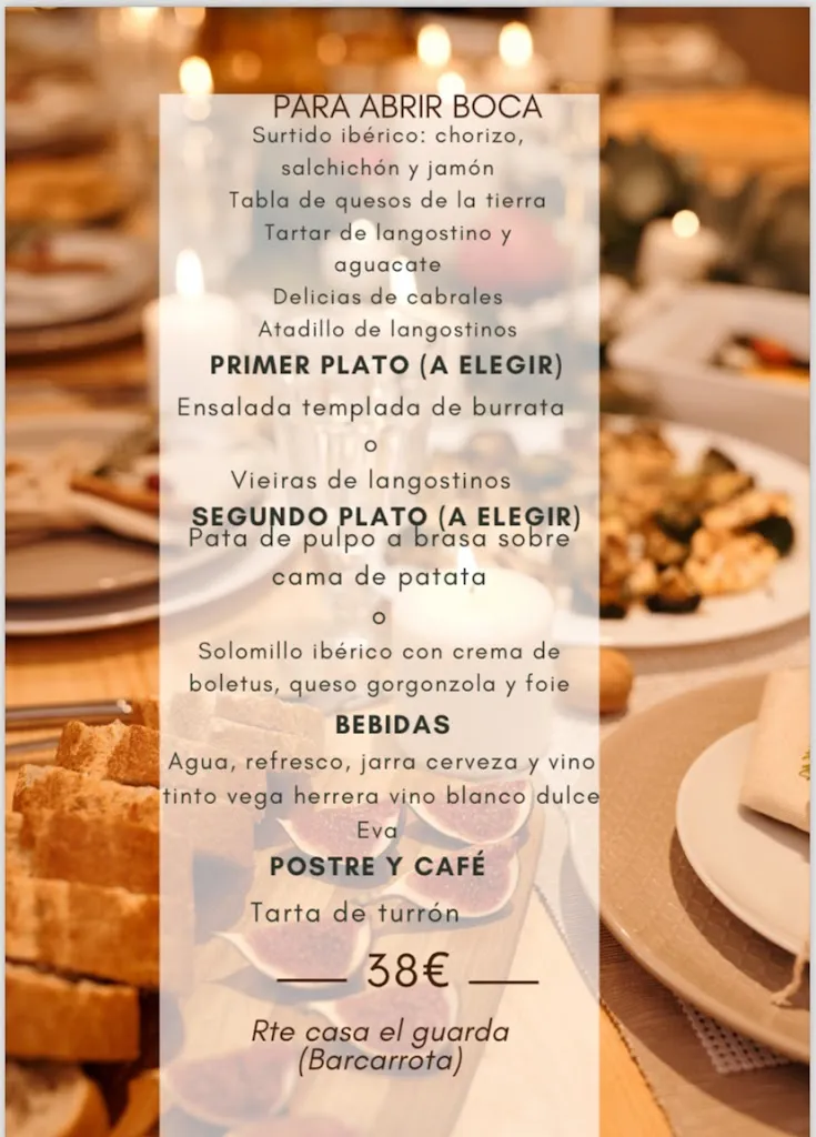 Menu_Casa El Guarda | Restaurante en Barcarrota_Barcarrota_image_1