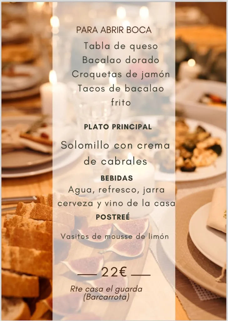 Menu_Casa El Guarda | Restaurante en Barcarrota_Barcarrota_image_3