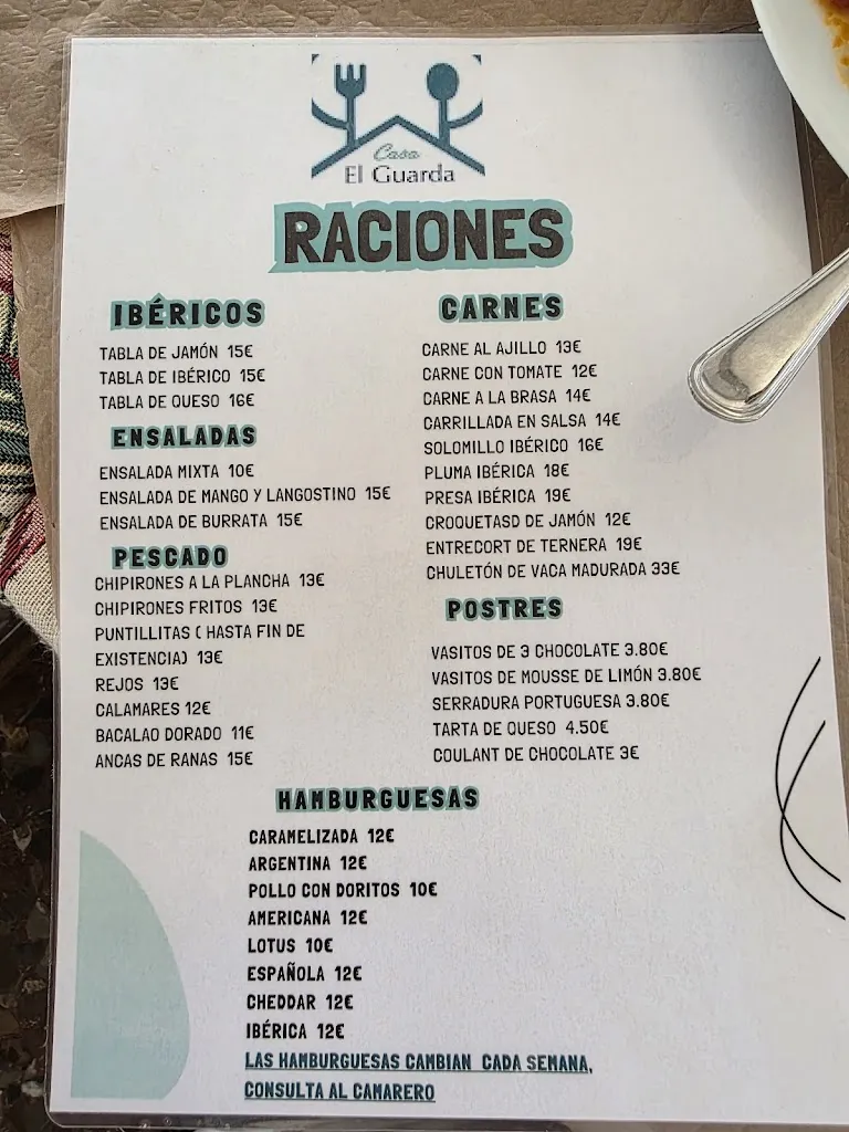 Menu_Casa El Guarda | Restaurante en Barcarrota_Barcarrota_image_4