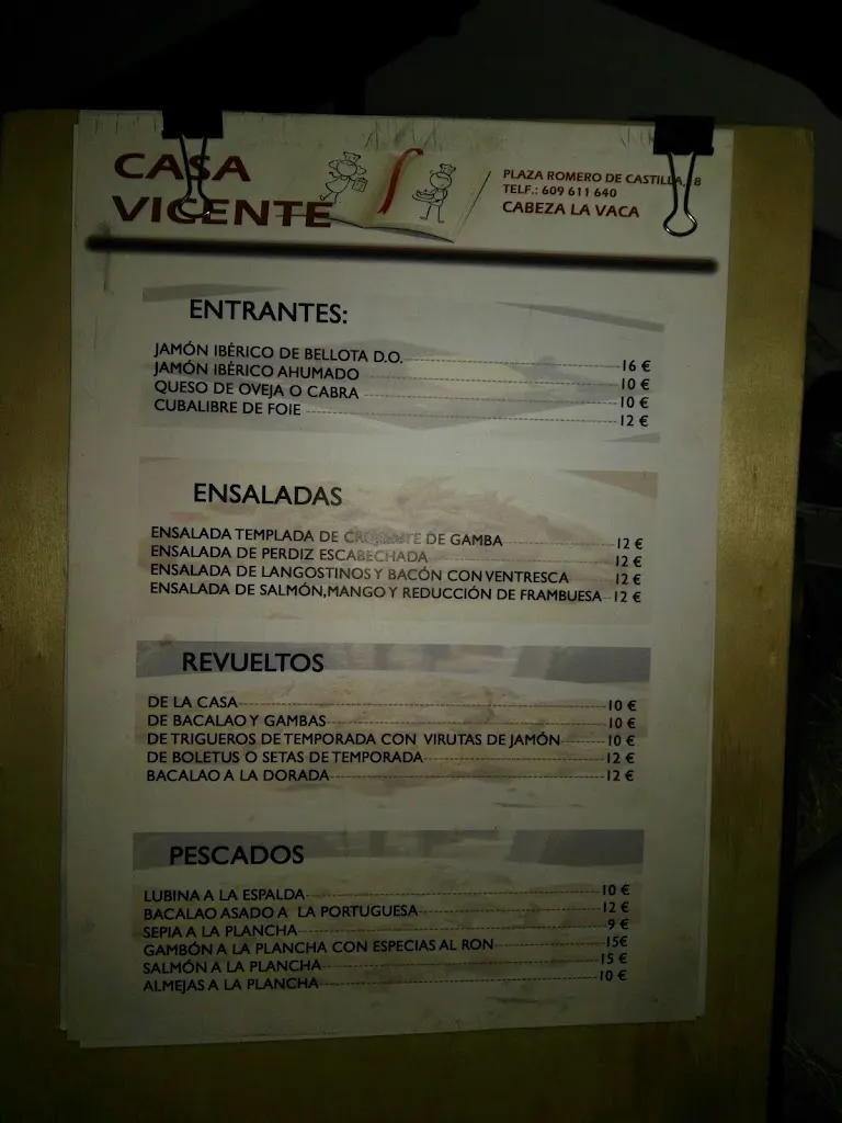 Menu_Restaurante Casa Vicente_Cabeza la Vaca_image_3