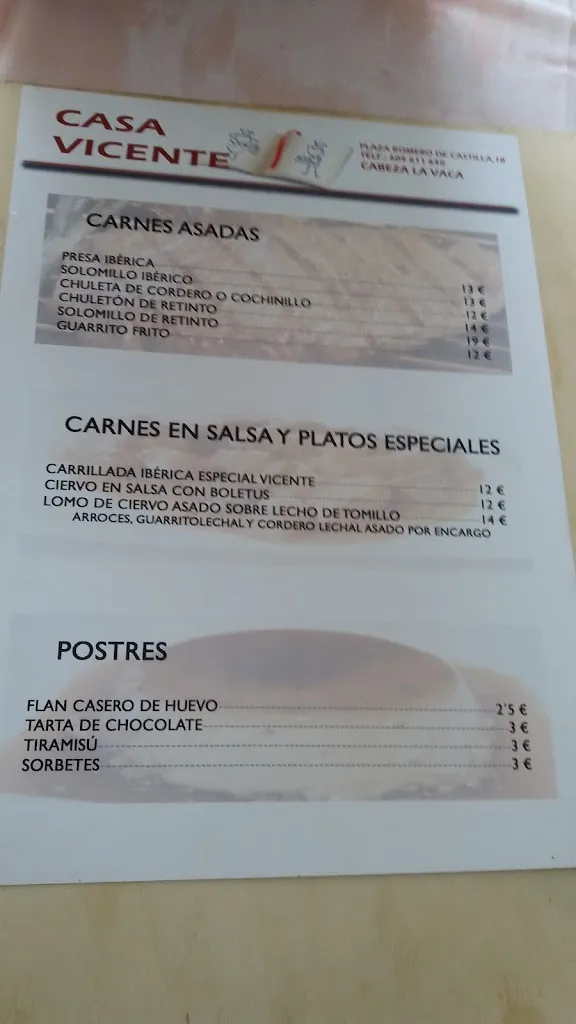 Menu_Restaurante Casa Vicente_Cabeza la Vaca_image_4