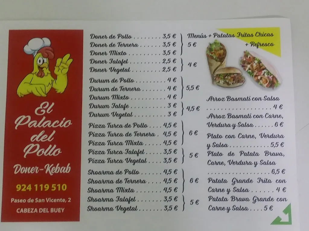 Menu_Mariano Kebab Amigo_Cabeza del Buey_immagine_1