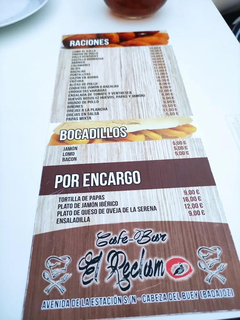 Menu_El Reclamo_Cabeza del Buey_immagine_1