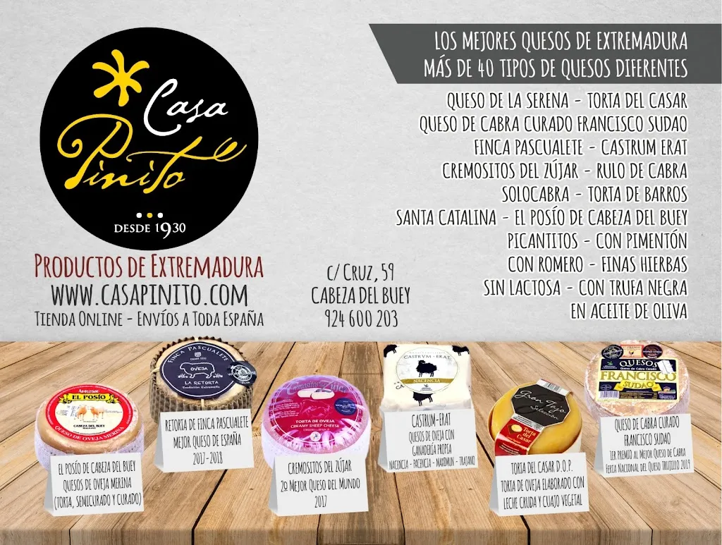 Menu_Casa Pinito - Productos extremeños_Cabeza del Buey_immagine_1
