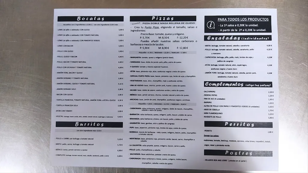 Menu_Punto Pizza_Cabeza del Buey_image_2