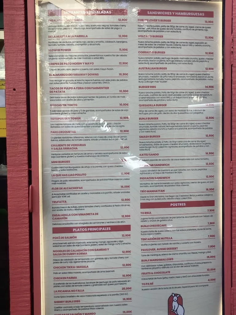 Menu_Bunji - The Place_Alburquerque_image_4