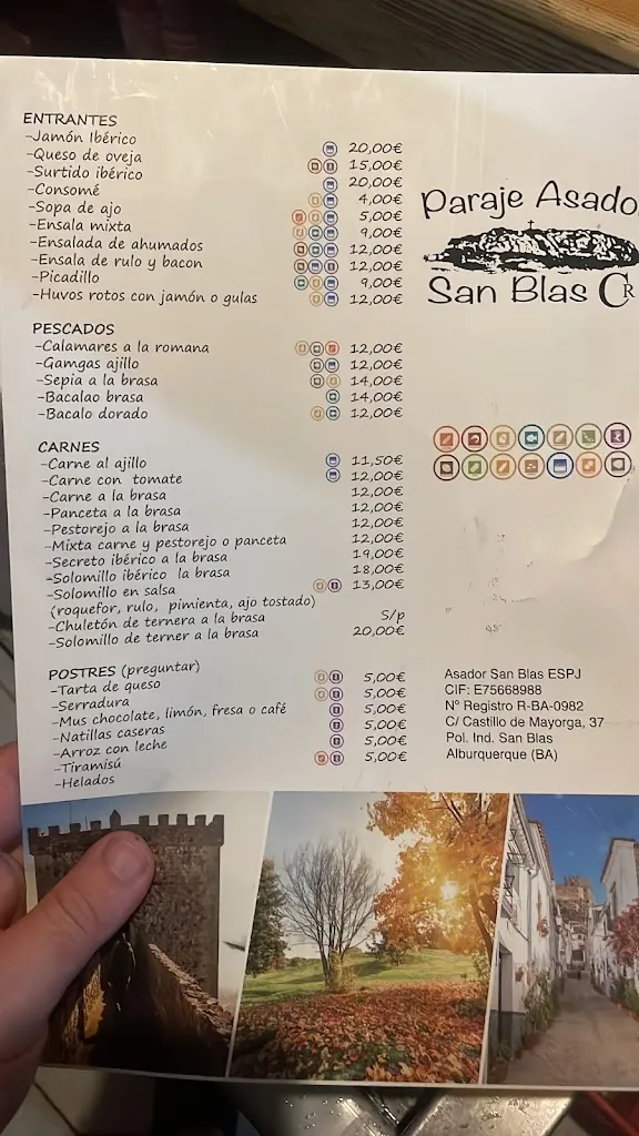 Menu_Restaurante Asador San Blas_Alburquerque_image_1