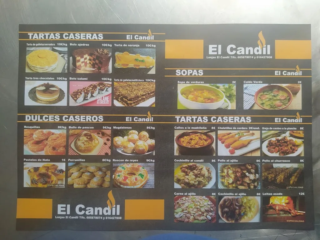 Menu_Comidas Lonjas El Candil_Alburquerque_image_1