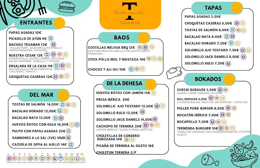 Menu_Restaurante cafetería Tegamar_Alburquerque_image_1