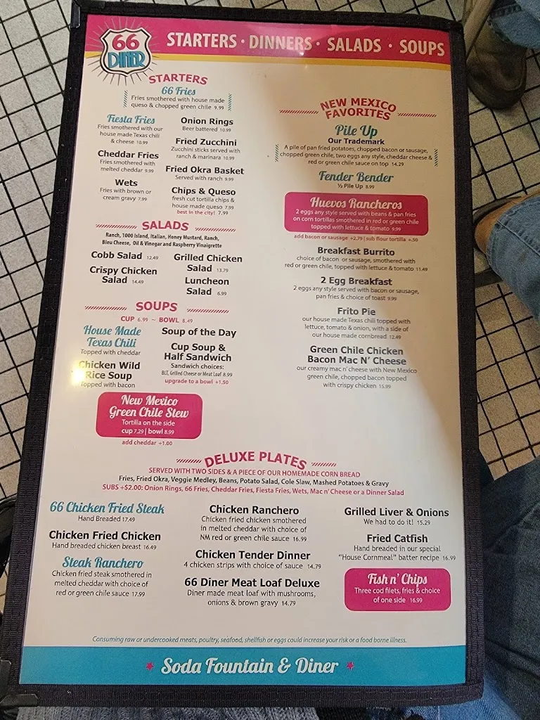 Menu_66 Diner_Alburquerque_image_2