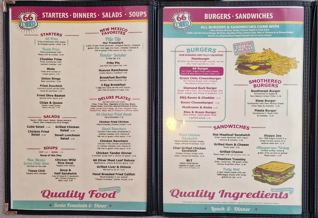 Menu_66 Diner_Alburquerque_image_4