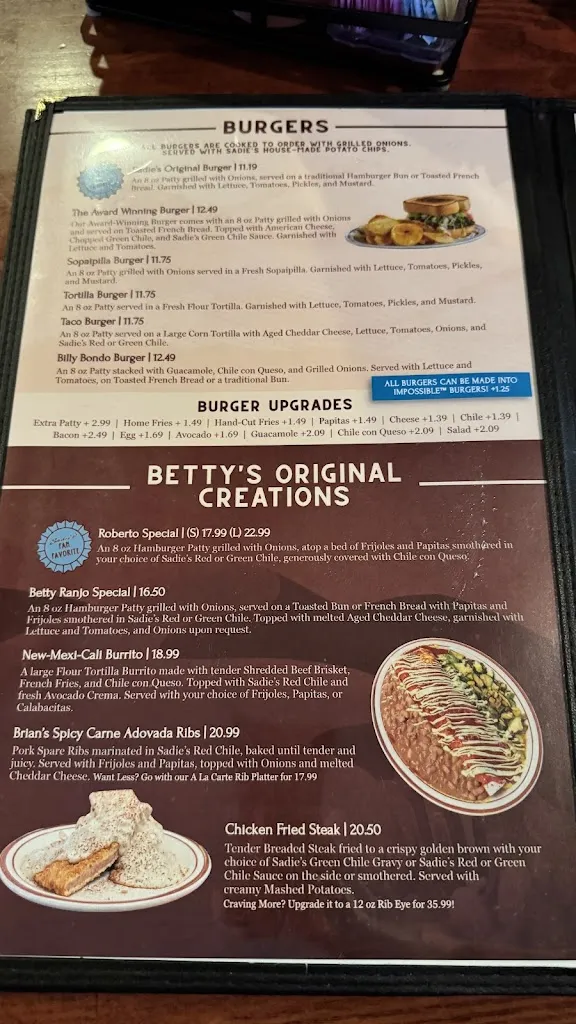 Menu_Sadie's of New Mexico_Alburquerque_image_3