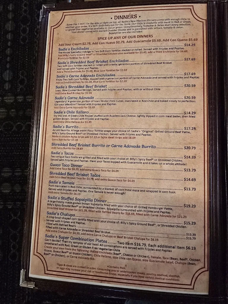 Menu_Sadie's_Alburquerque_image_1