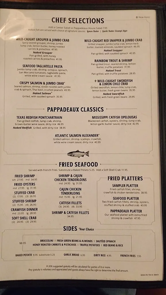 Menu_Pappadeaux Seafood Kitchen_Alburquerque_image_3