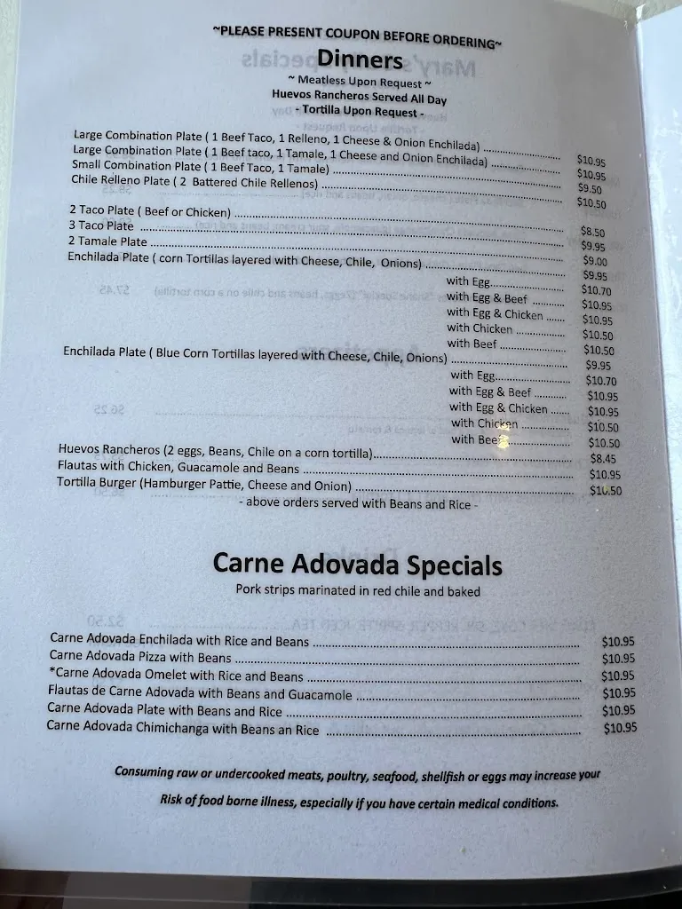 Menu_Mary & Tito's Cafe_Alburquerque_image_2