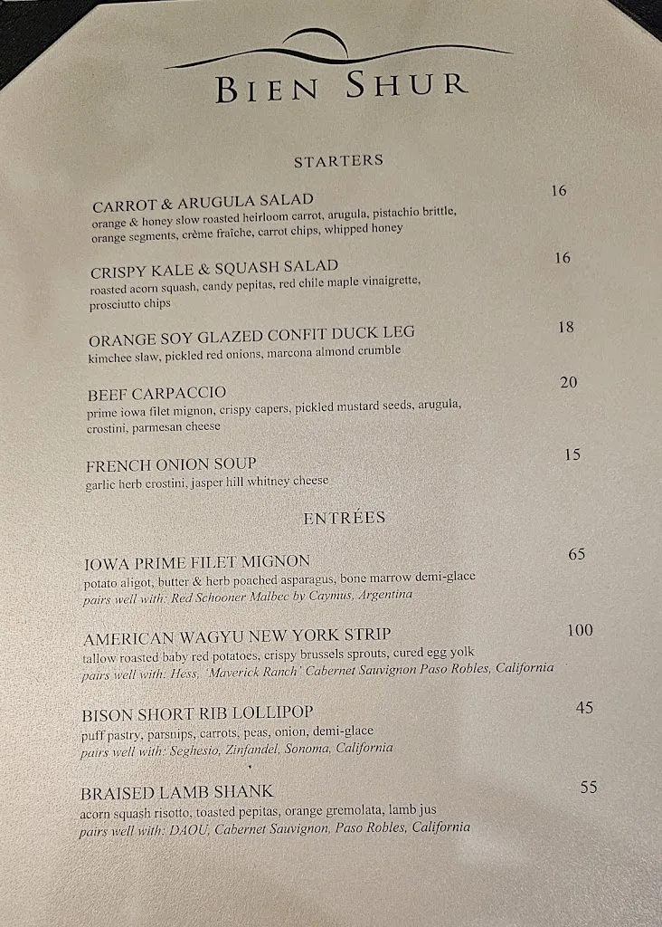 Menu_Bien Shur_Alburquerque_image_2