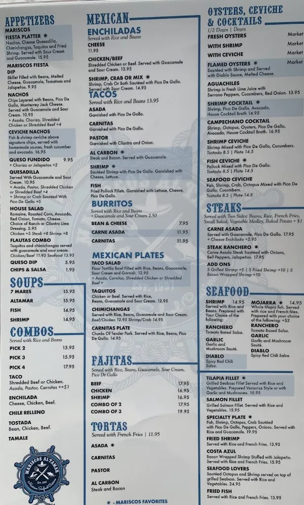 Menu_Mariscos Altamar_Alburquerque_image_2