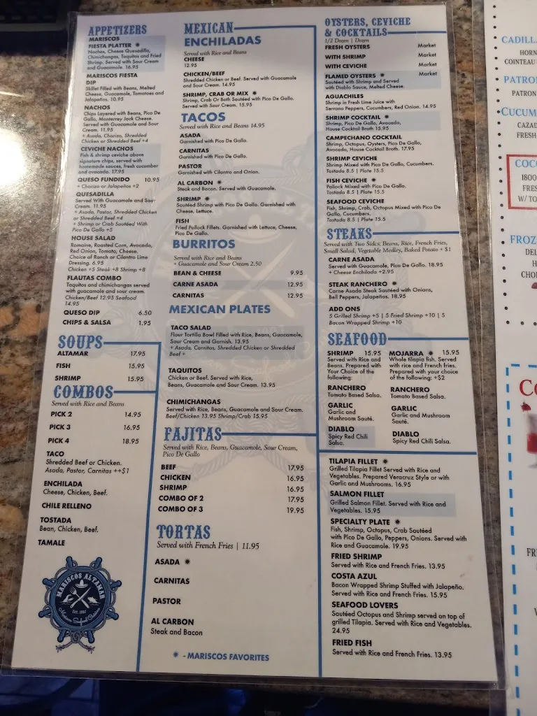 Menu_Mariscos Altamar_Alburquerque_image_3