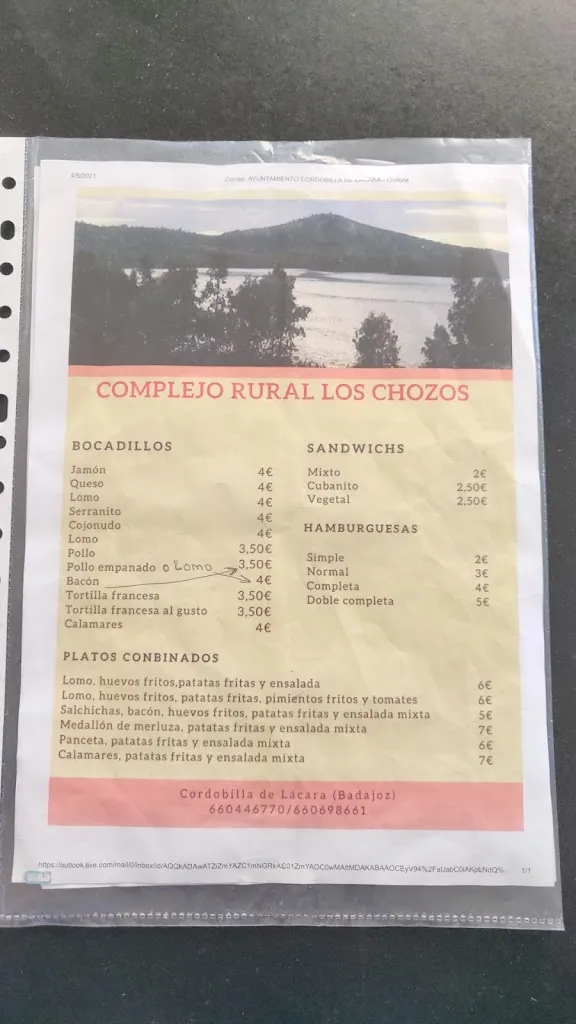 Menu_Complejo Rural Los Chozos_Cordobilla de Lácara_image_3