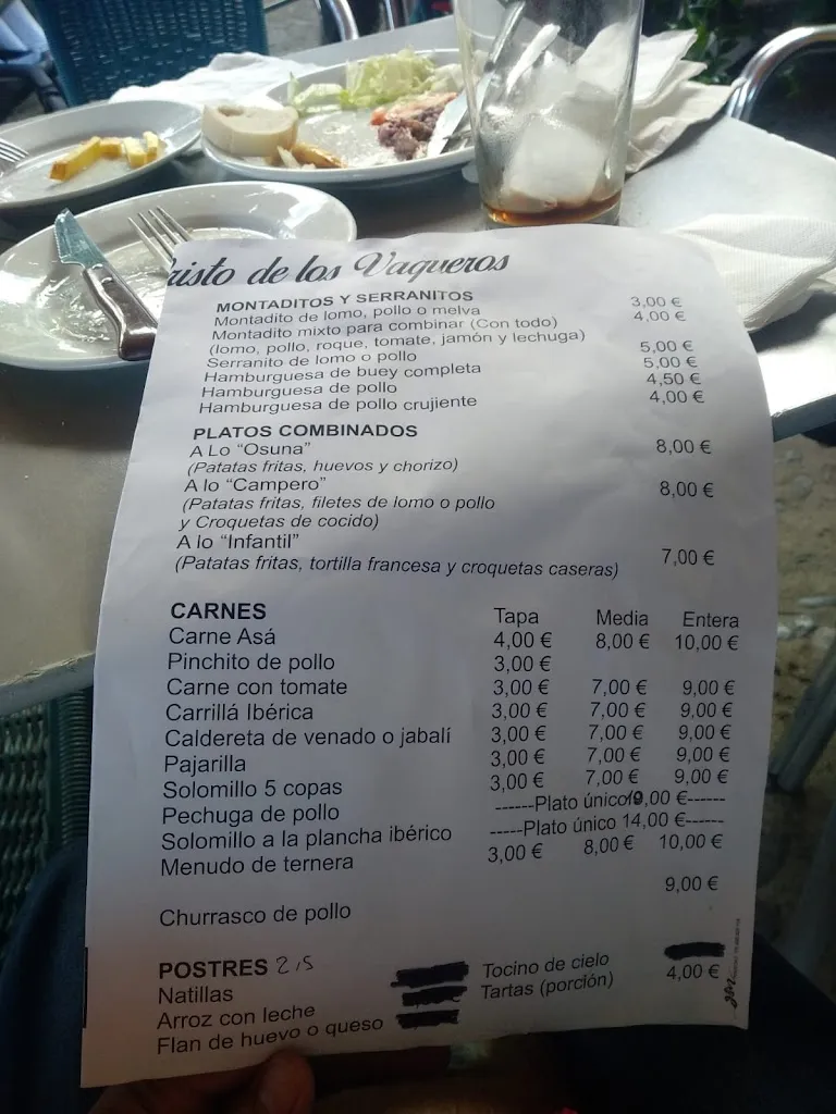 Menu_Bar Cristo De Los Vaqueros_Castilblanco_image_4