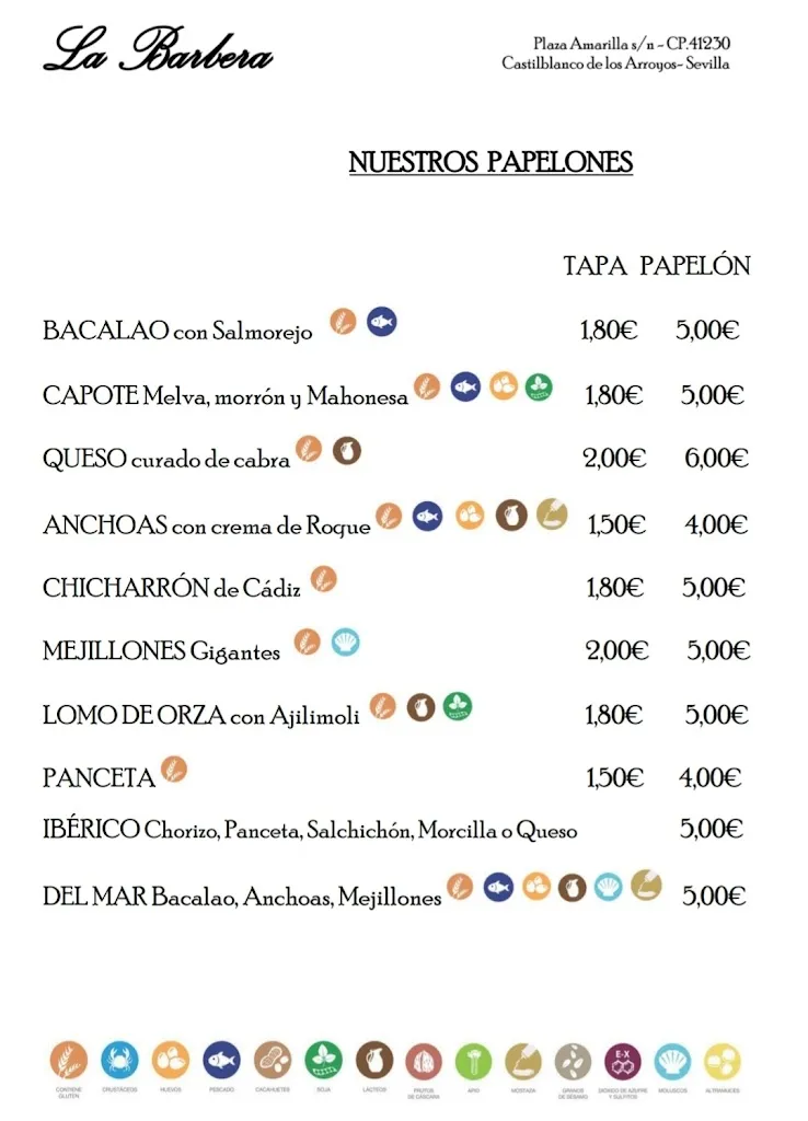 Menu_El Ricón de la Barbera_Castilblanco_image_2