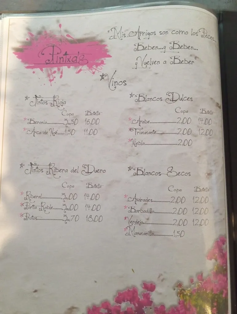 Menu_Restaurante Pintxa's_Castilblanco_immagine_1