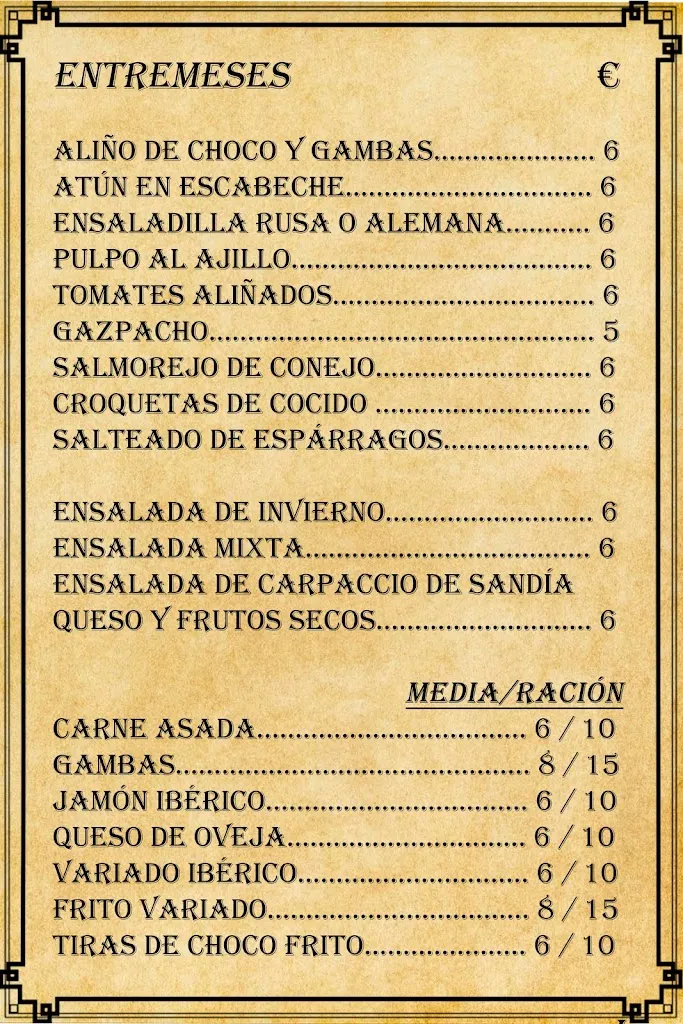 Menu_Restaurante Cafe-Bar Nieto_Castilblanco_image_1
