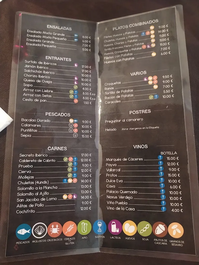 Menu_Bar restaurante El Quinto C_Codosera La_image_2