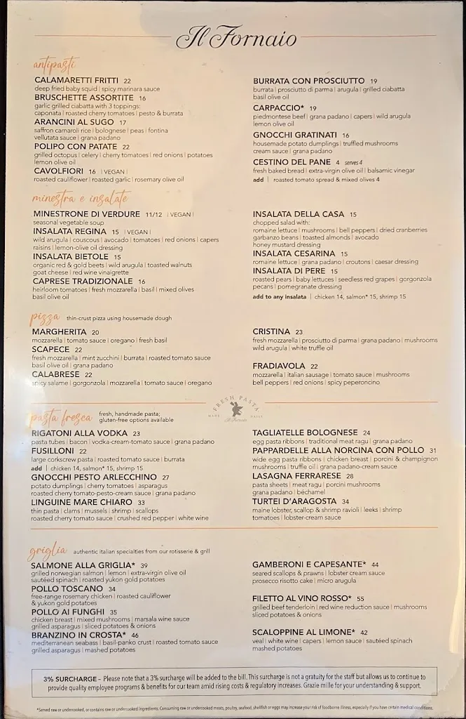 Menu_Il Fornaio Coronado_Coronada La_immagine_1