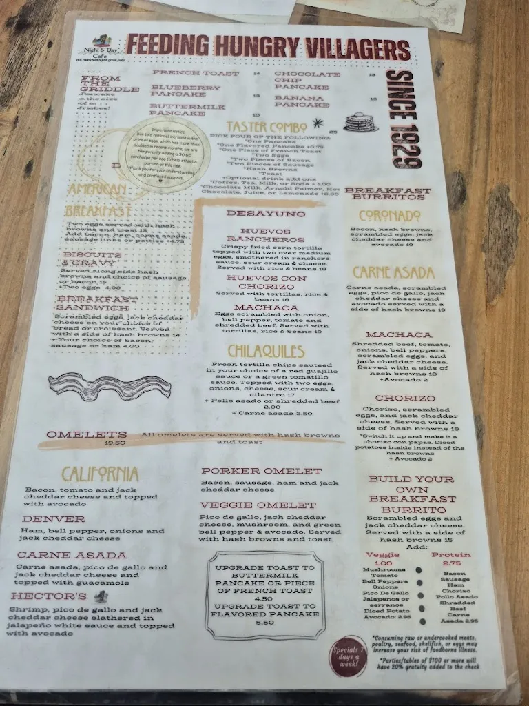 Menu_Night & Day Cafe_Coronada La_image_3