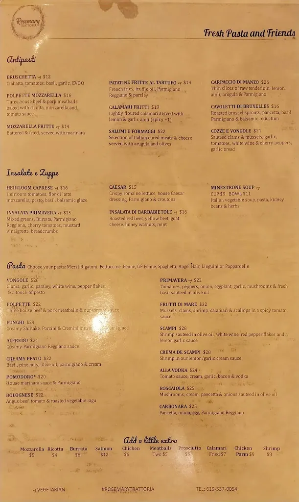 Menu_Rosemary Trattoria_Coronada La_immagine_4