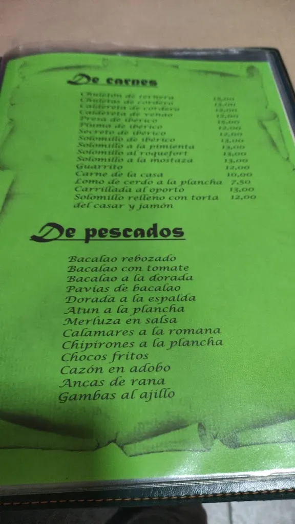 Menu_Mesón La Fuente_Fuente del Arco_image_1