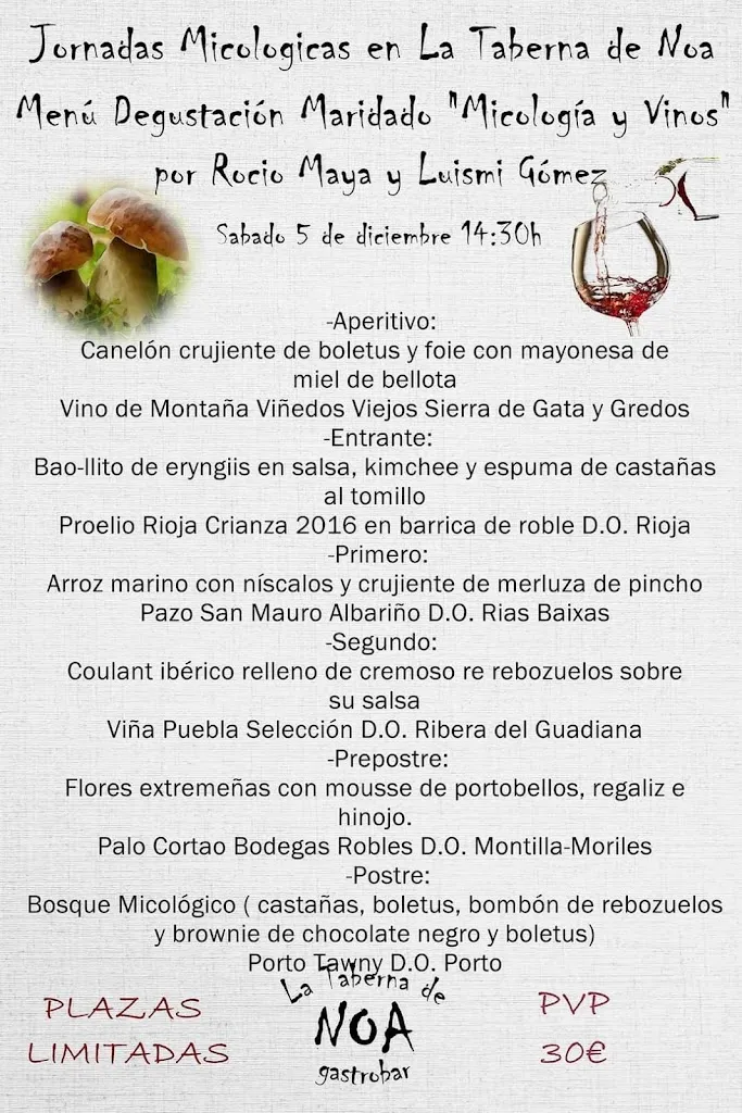 Menü_La Taberna De Noa_Fuentes de León_Bild_1