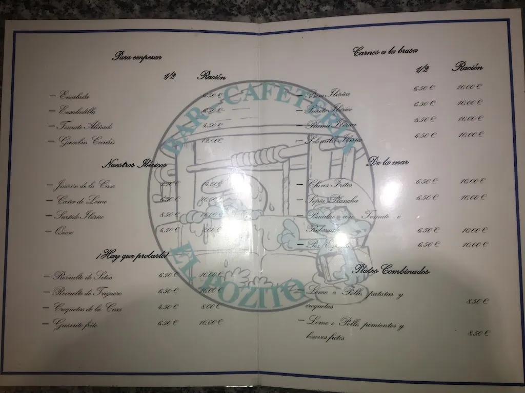 Menu_Bar el Pozito_Fuentes de León_image_4