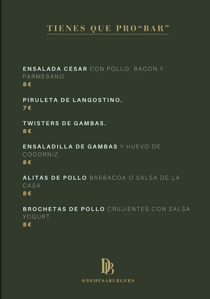 Menu_Dehesa Burger´s_Fuentes de León_image_2